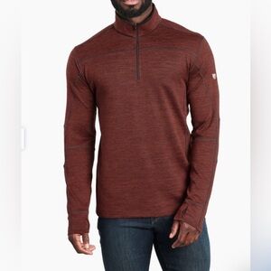 Men’s Mahogany Ryzer 3/4 zip Pullover